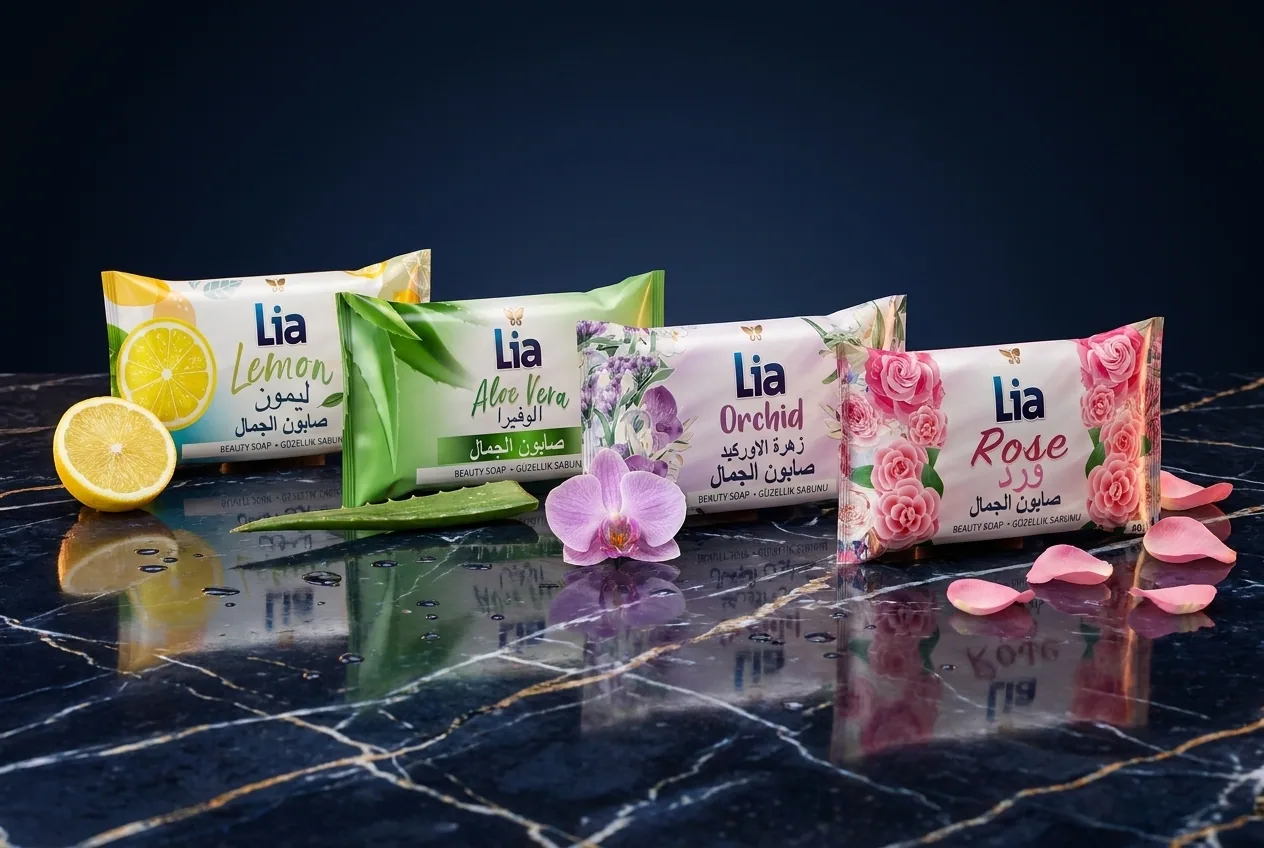 Lia soap series · AI-assisted presentation visual