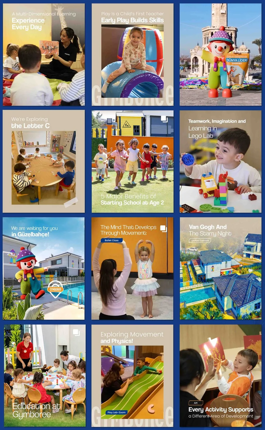 Gymboree monthly feed plan