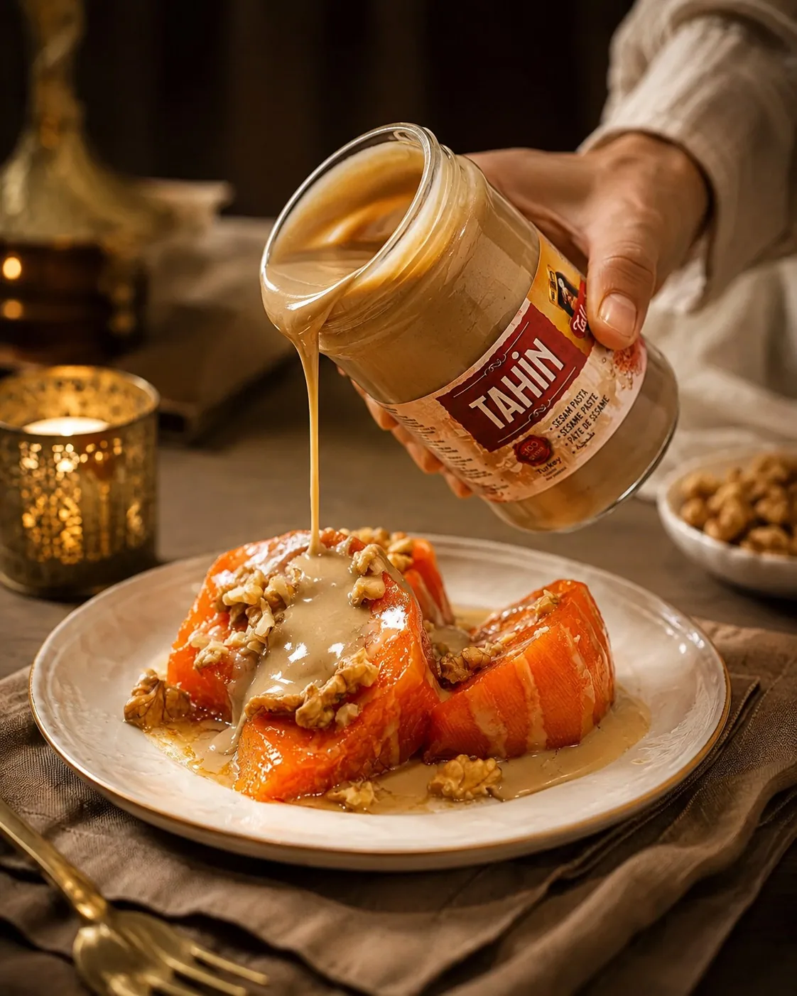 Tahini av pumpafrön.